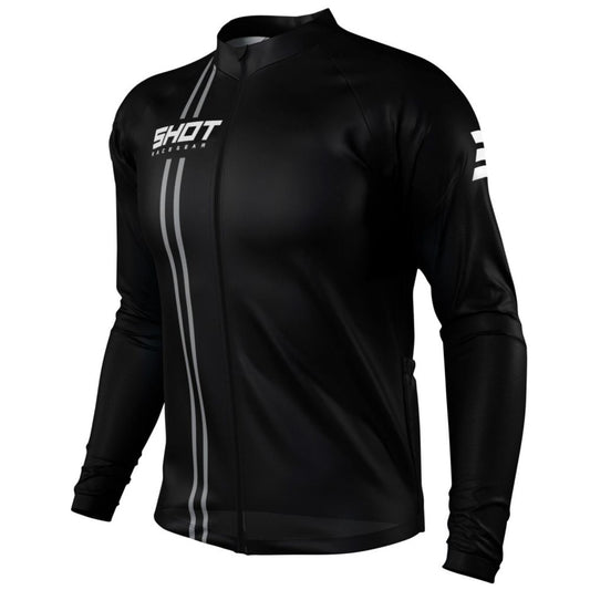 SHOT Unlimited Zip Black Long Sleeve Jersey