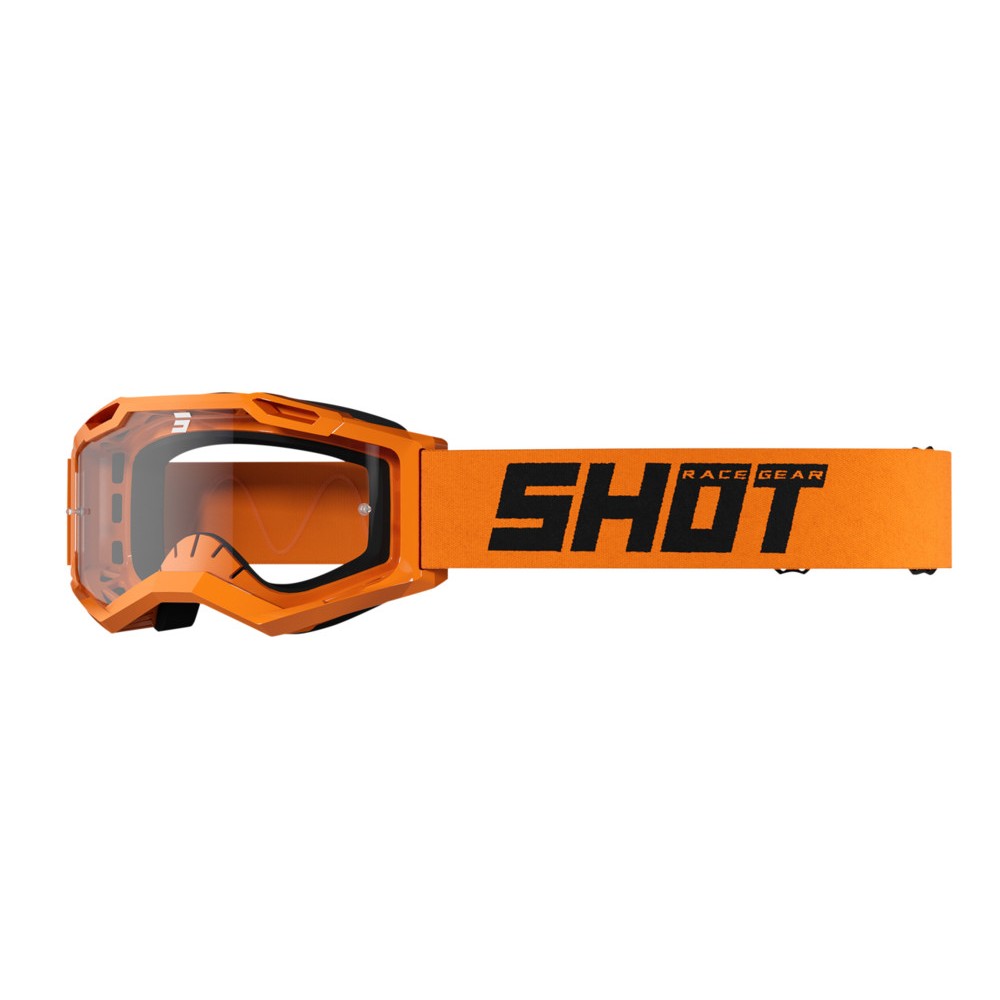 SHOT Assault 2.0 Solid skinnende fluorescerende orange maske