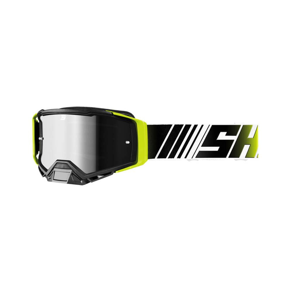 Shot Core Stripe-maske i neon gul blank