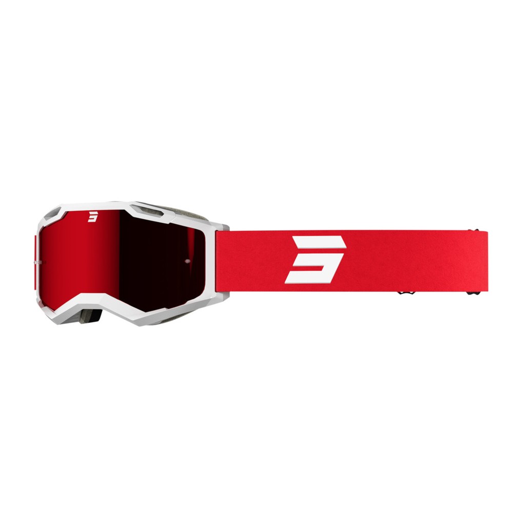 Shot Iris 2.0 Tech-maske hvid rød