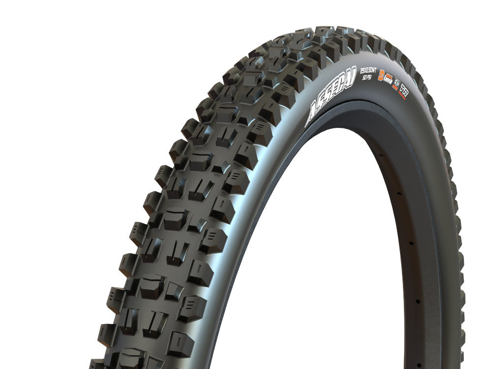Dæk MAXXIS ASSEGAI 29x2.50 WT DH E50 3C MaxxGrip Tubeless Ready Souple Sort