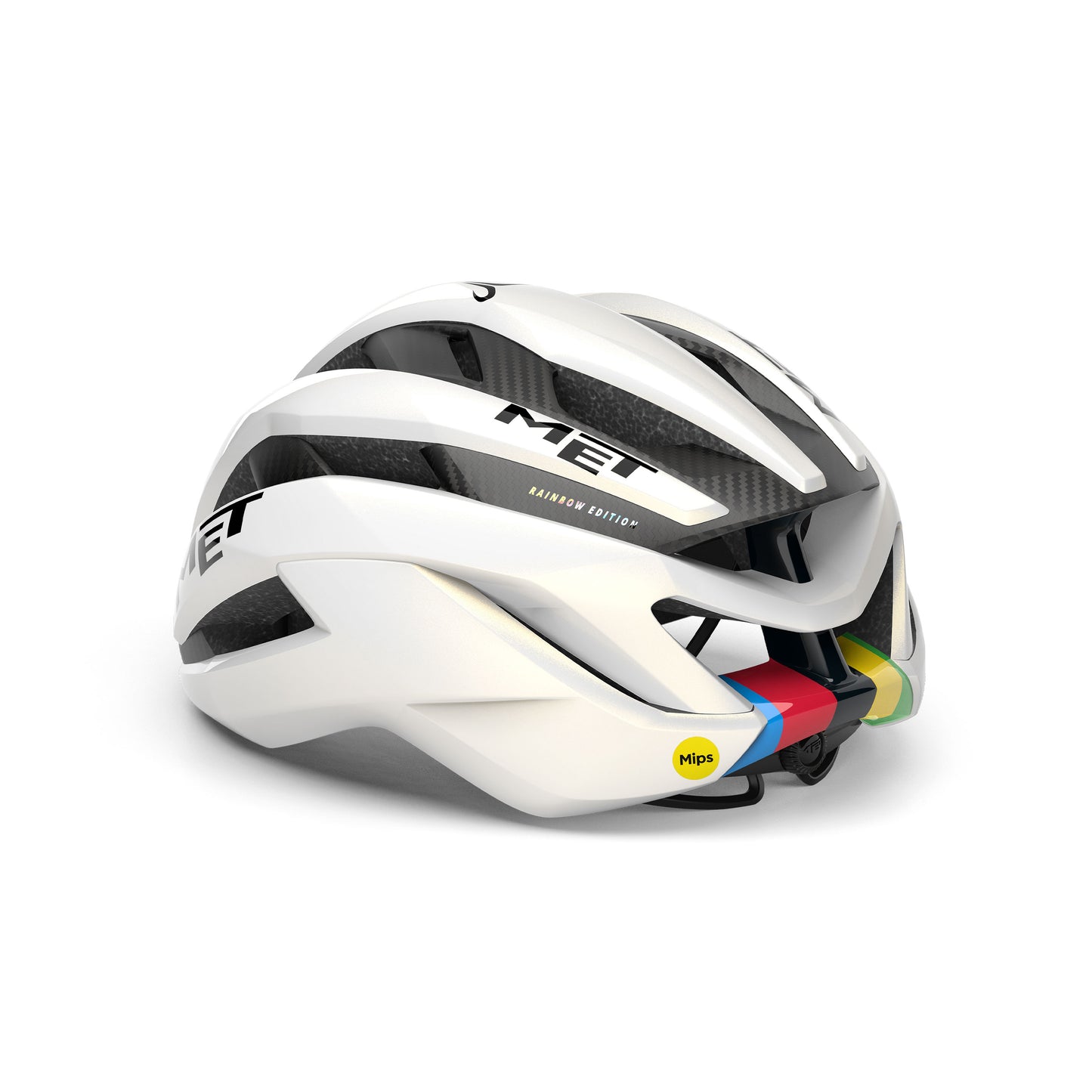 Casque Route MET TRENTA 3K CARBON - Edition Limitée Tadej Pogacar World Champion Rainbow