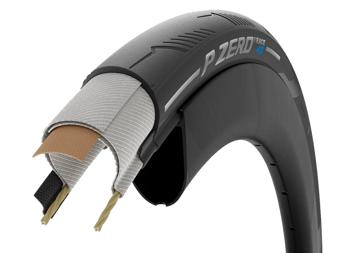 Däck PIRELLI P ZERO RACE 4S 700c TubeType Svart