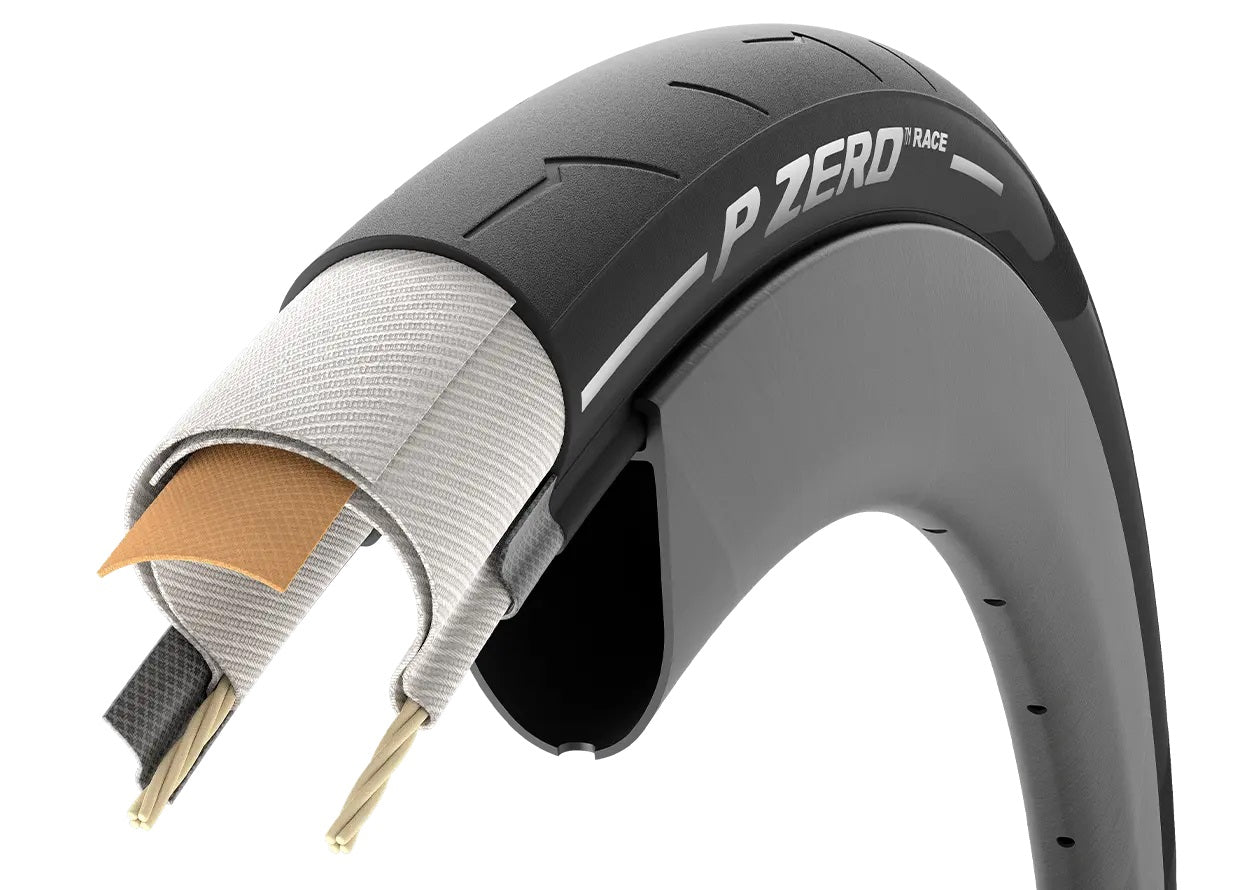 Pneu PIRELLI P ZERO RACE 700c TubeType Marron