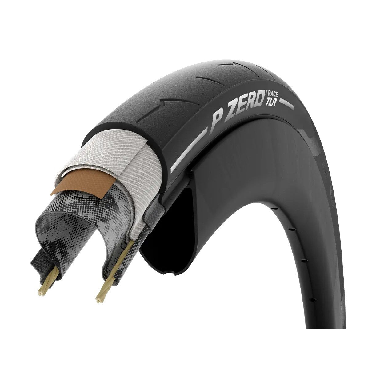 Pneu PIRELLI P ZERO RACE TLR 700c Tubeless Ready Rouge
