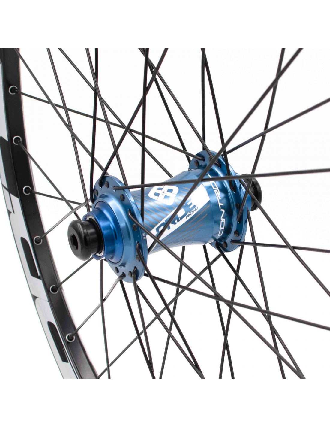 Paire de Roues PRIDE 24" (507mm) Control V1 V-Brake/Disc Axes 20/10mm Bleu