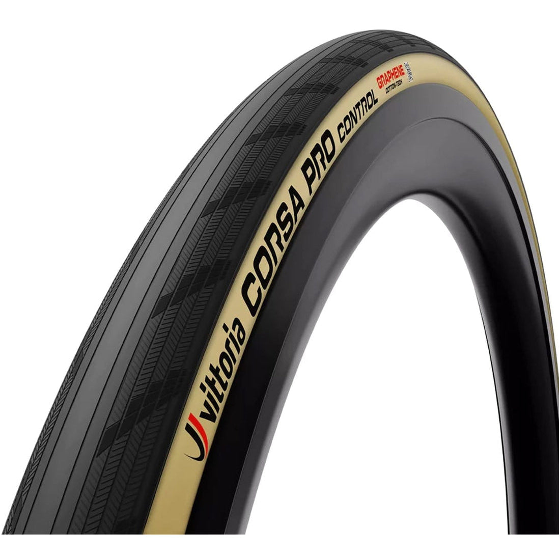 VITTORIA CORSA PRO CONTROL Graphene G2.0 700c-dæk, klar til slangeløs montering, beige