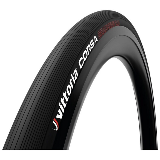 Padanga VITTORIA CORSA Graphene G2.0 700x30c, su kamera, juoda