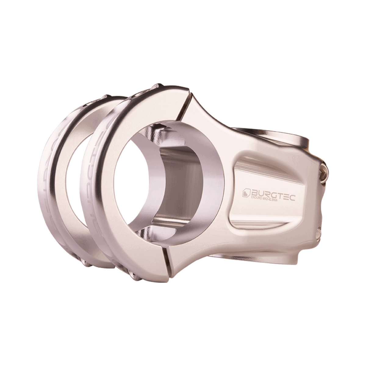 BURGTEC ENDURO MK3 stem, silver — main view on a white background