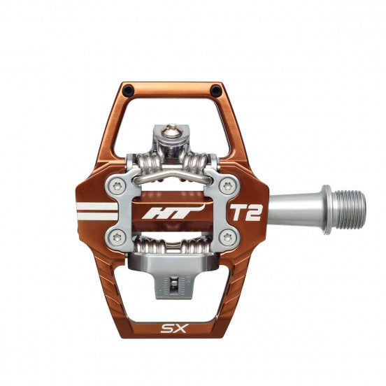 Pedały BMX HT COMPONENTS T2 SX Root Beer