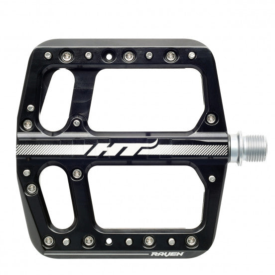 Pédales Plates HT COMPONENTS RAVEN ANS 12 Noir