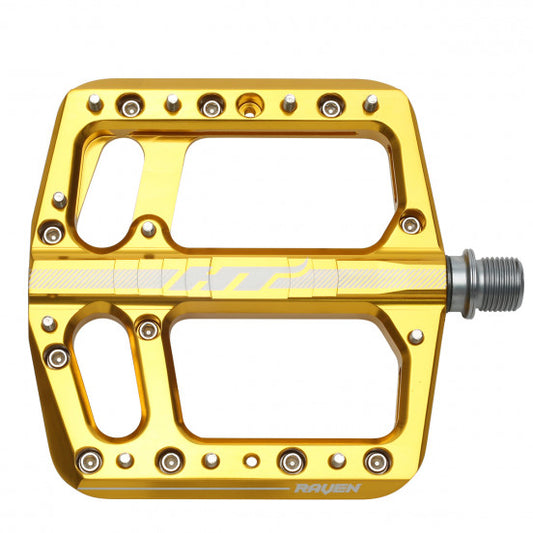 Pédales Plates HT COMPONENTS RAVEN ANS 12 Or