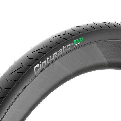 PIRELLI CINTURATO EVO TLR-dæk, klar til slangeløs montering, sort