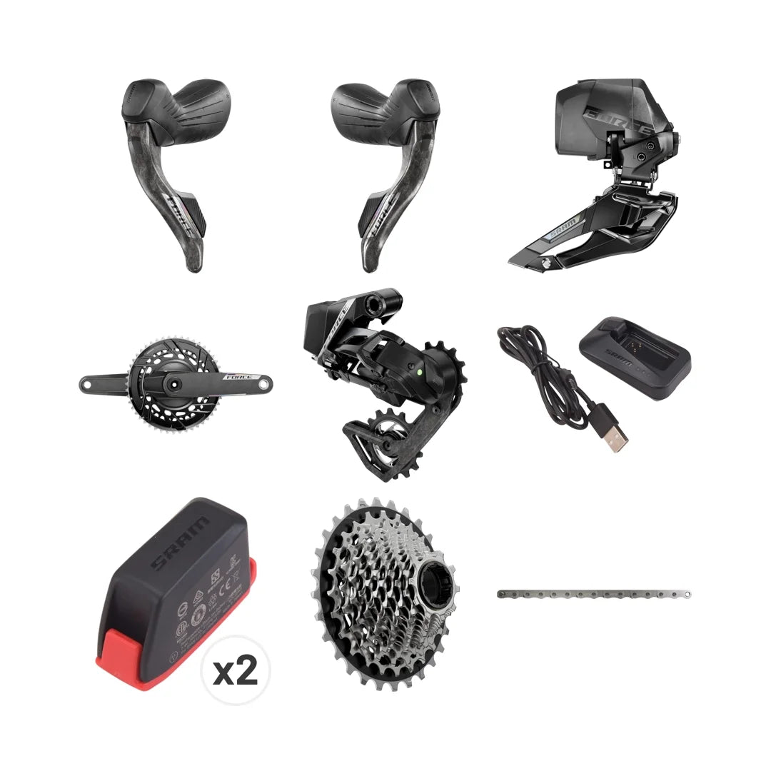 Gruppe SRAM FORCE AXS E1 2x12V Effektmåler