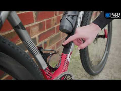 Suport de fixare pentru alarma și dispozitivul de localizare QUADLOCK BOTTLE CAGE pe prinderile suportului de bidon
