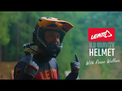 Helma MTB LEATT MTB GRAVITY 6.0 CARBON Glow Černá/Oranžová