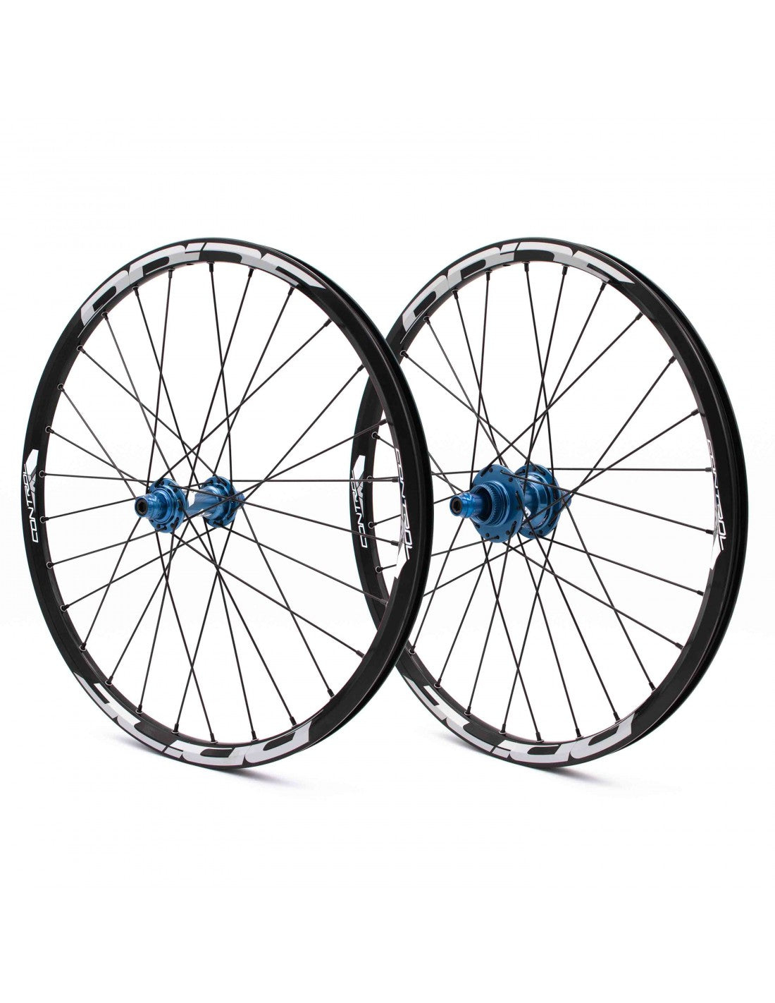 Paire de Roues PRIDE 20" (451mm) Control V1 Disc Axes 10/10mm Bleu
