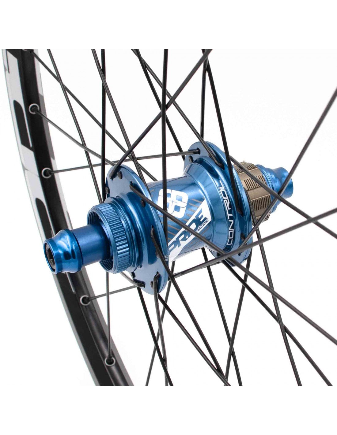 Paire de Roues PRIDE 20" (451mm) Control V1 Disc Axes 10/10mm Bleu