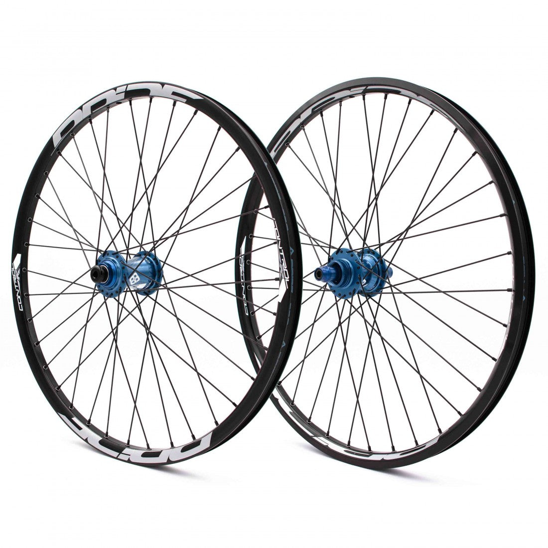 Paire de Roues PRIDE 24" (507mm) Control V1 Disc Axes 20/10mm Bleu