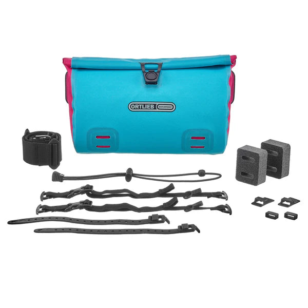 ORTLIEB VELO SLING 3 L Cyber Handlebar Bag Blue/Pink