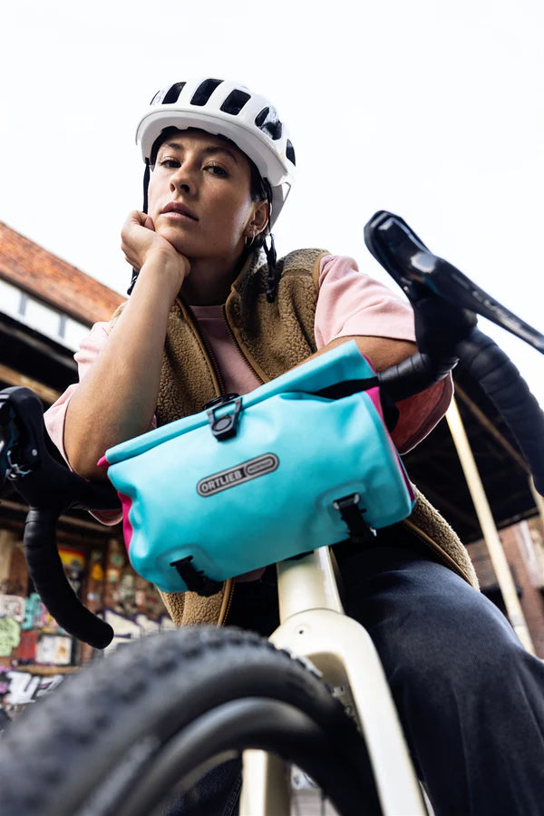ORTLIEB VELO SLING 3 L Cyber Handlebar Bag Blue/Pink