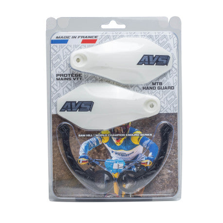 AVS BASIC Hand Guards Plastic Bracket White