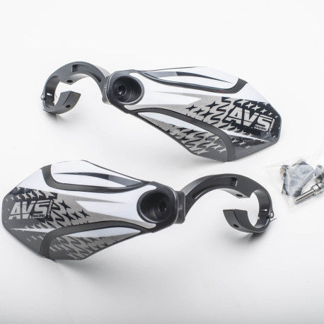 AVS KIT DECO Hand Guards Aluminium Bracket Black/White