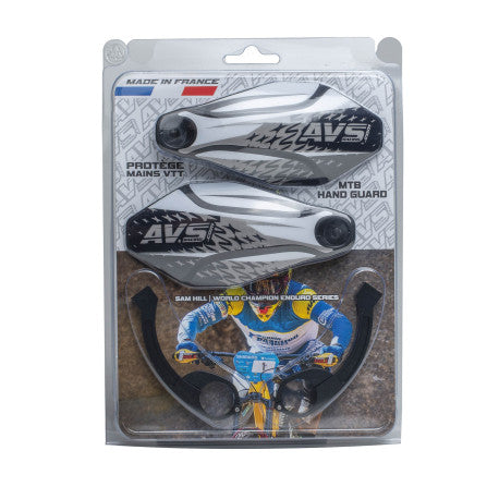 AVS KIT DECO Hand Guards Aluminium Bracket Black/White