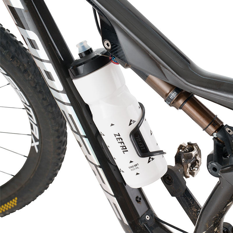 ZEFAL PULSE S2 venstre kulstof flaskeholder sort