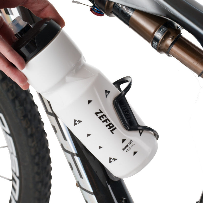 ZEFAL PULSE S2 venstre kulstof flaskeholder sort