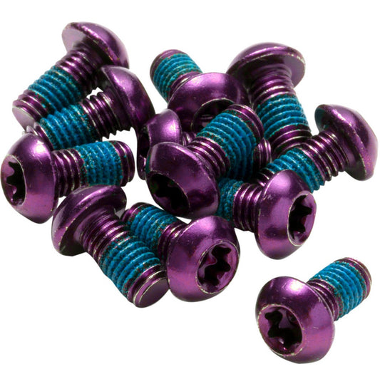 Kit 12 Vis de Disque REVERSE COMPONENTS Anodisées Violet