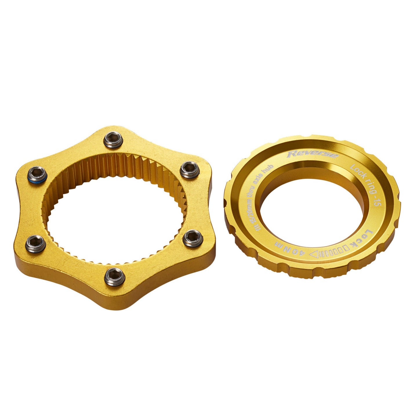 Adaptateur Centerlock > 6 Trous REVERSE COMPONENTS Or