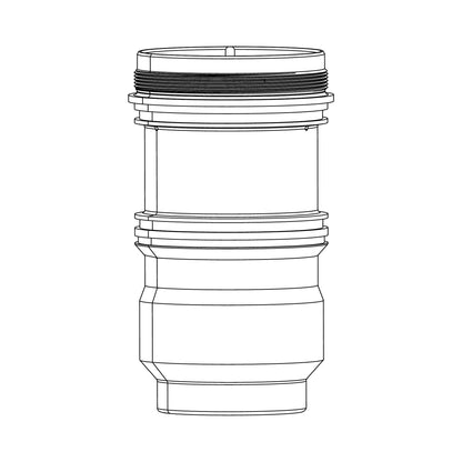 ROCKSHOX Linear XL 47.5-55mm Air Can Upgrade Kit for DELUXE C1+/SUPER DELUXE C1+ — technical illustration