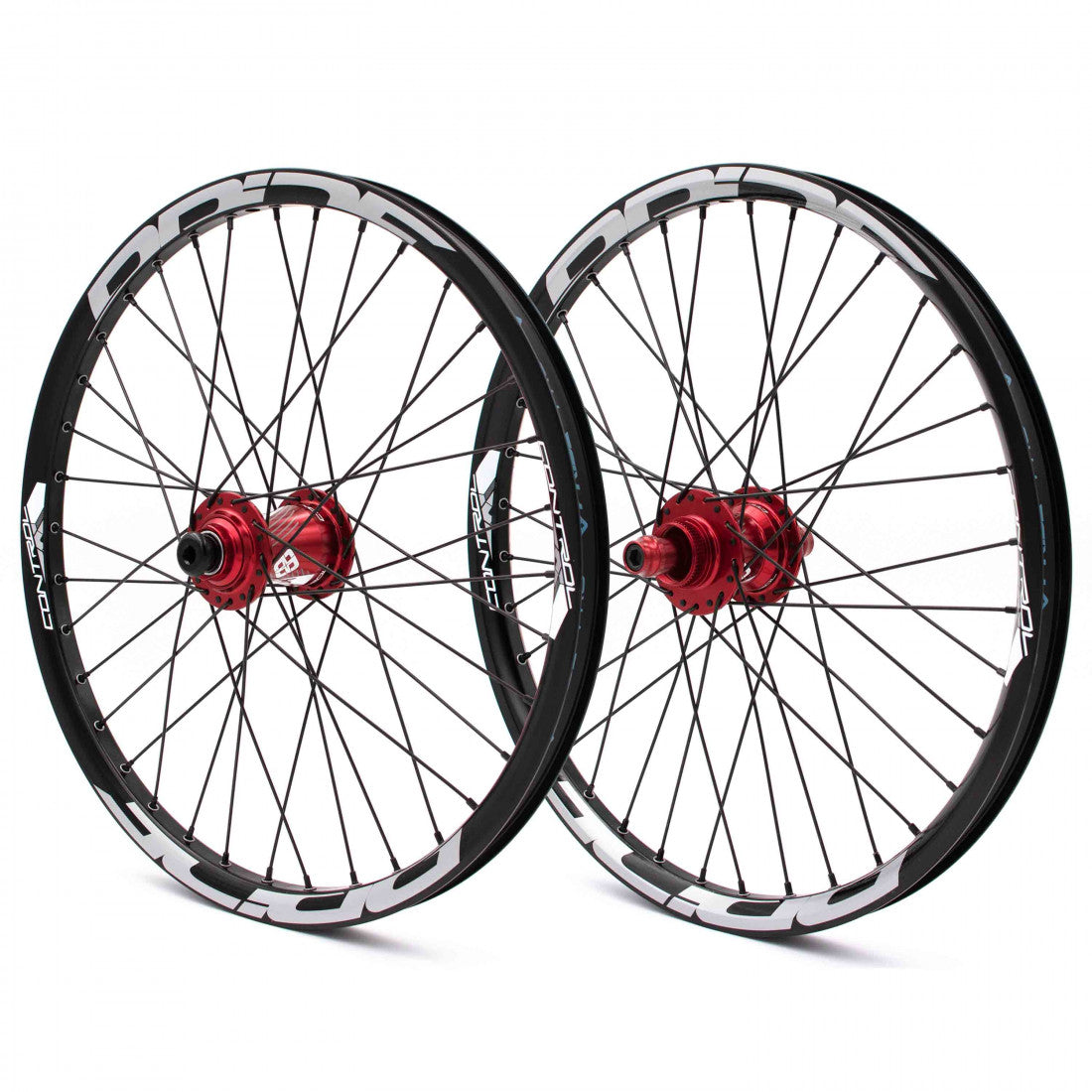 Coppia di Ruote PRIDE 20" (406mm) Control V1 Disc Assi 20/10mm Rosso