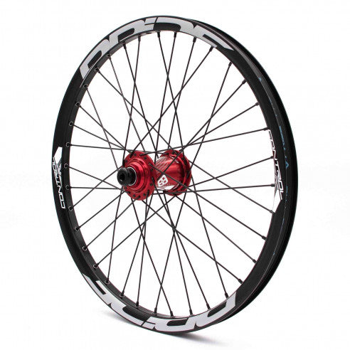 Coppia di Ruote PRIDE 20" (406mm) Control V1 Disc Assi 20/10mm Rosso