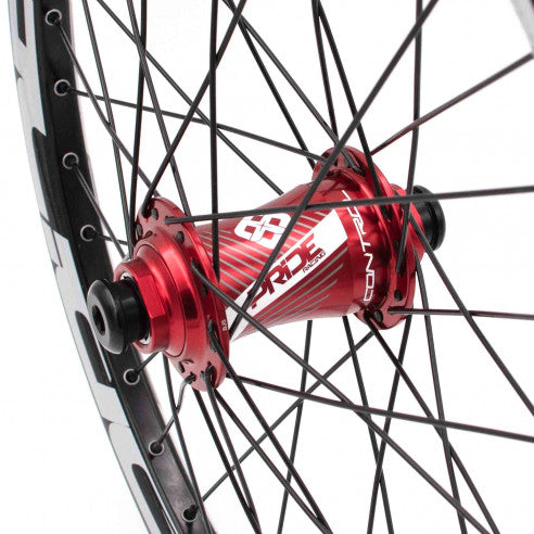 Coppia di Ruote PRIDE 20" (406mm) Control V1 Disc Assi 20/10mm Rosso