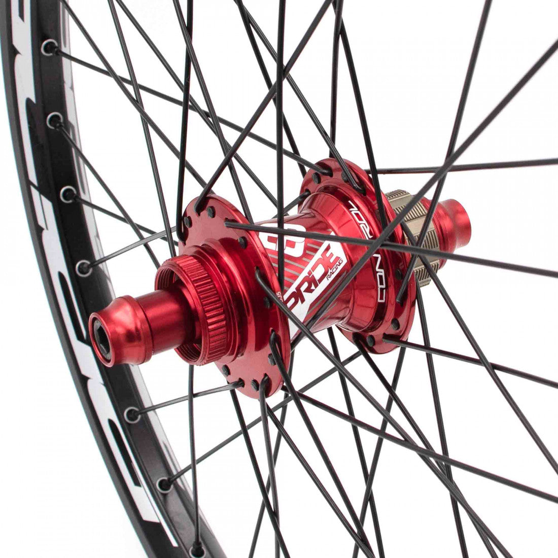 Coppia di Ruote PRIDE 20" (406mm) Control V1 Disc Assi 20/10mm Rosso