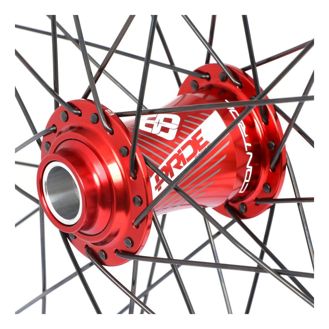 Coppia di Ruote PRIDE 24" (507mm) Control V1 Disc Assi 20/10mm Rossa