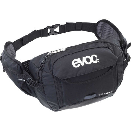 EVOC HIP PACK 3 L + 1.5 L Water Pocket Hip Bag Black