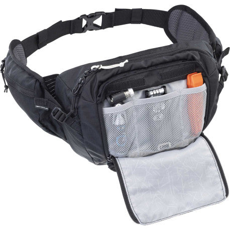 EVOC HIP PACK 3 L + 1.5 L Water Pocket Hip Bag Black