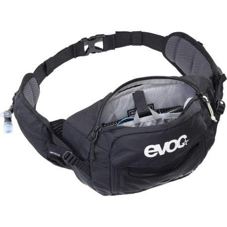 EVOC HIP PACK 3 L + 1.5 L Water Pocket Hip Bag Black