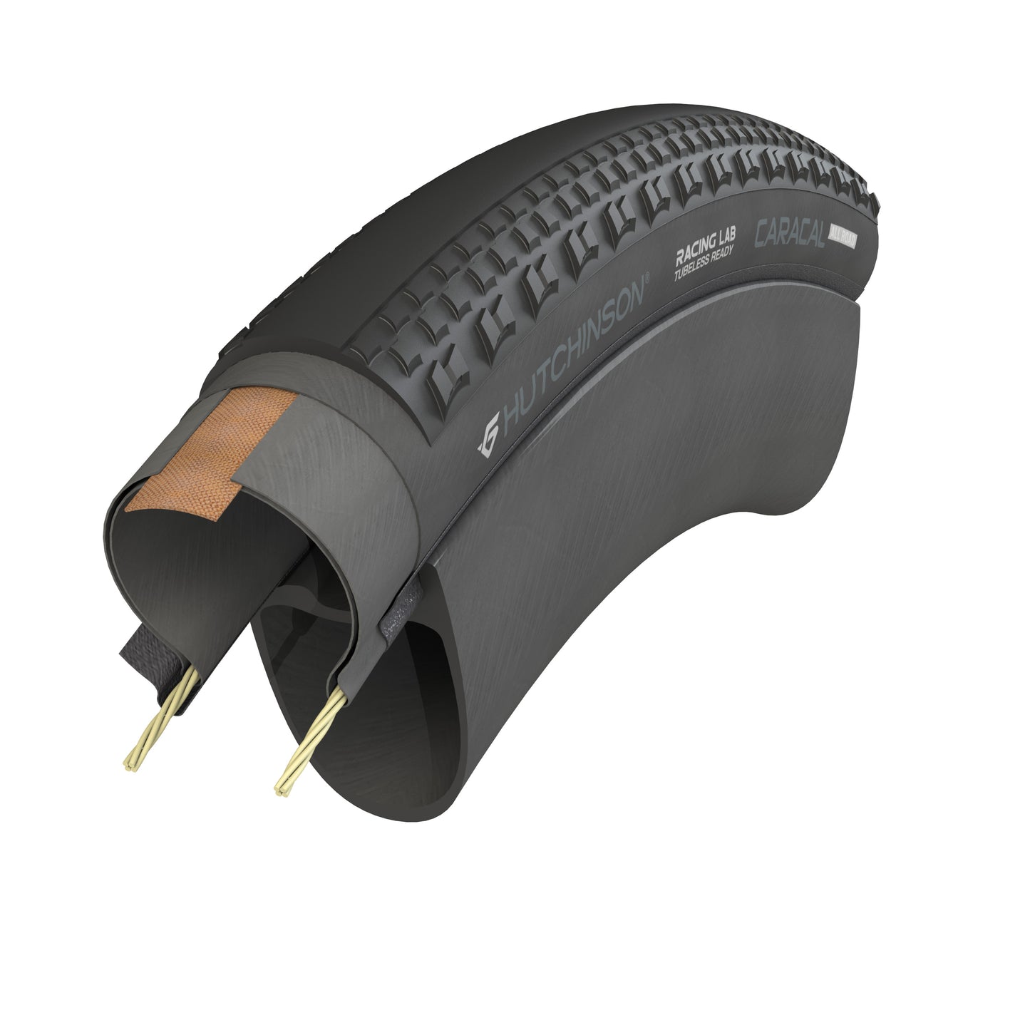 Pneumatico HUTCHINSON CARACAL ALLROAD 700x35 Tubeless Ready Nero