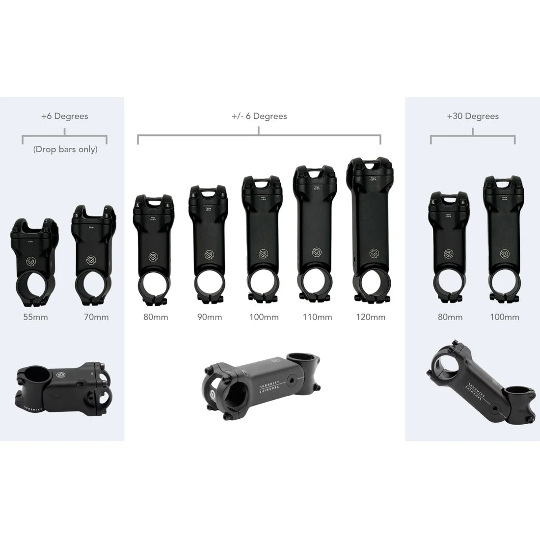 Geveerde Stuurpen REDSHIFT SHOCKSTOP 1"1/8 +30°