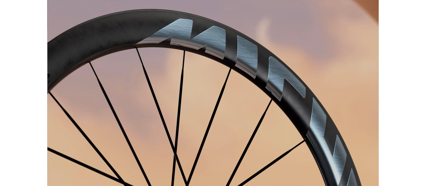 Paire de Roues MICHE DEVA RD 52 Tubeless Ready (Center Lock) Noir/Argent