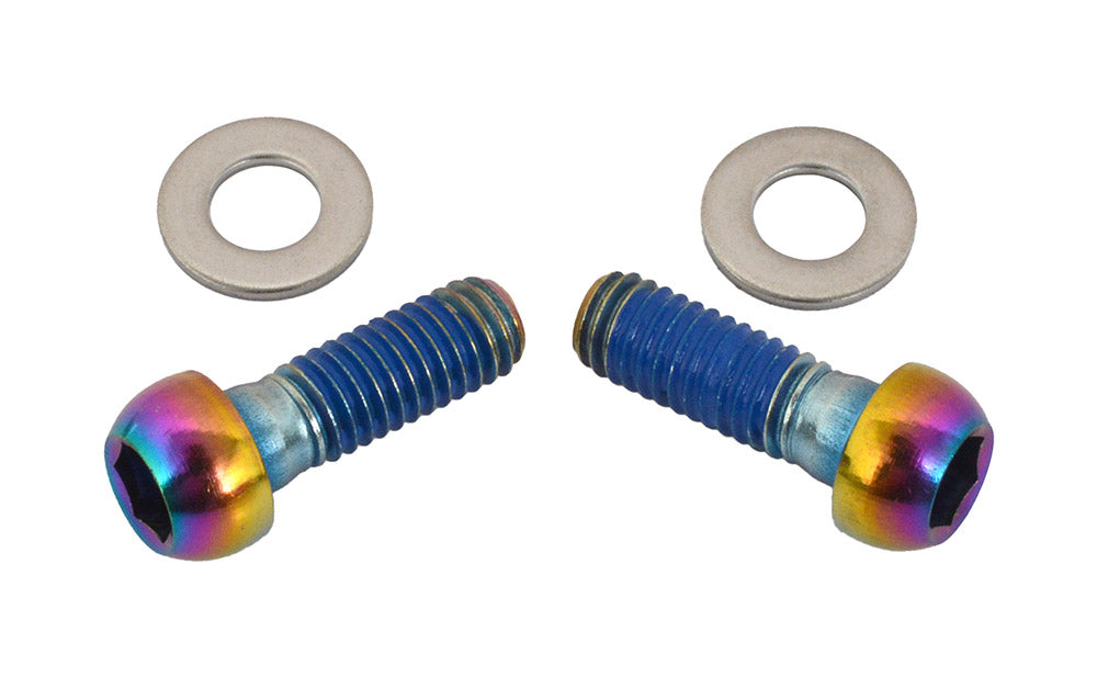 Paire de Vis de Fixation d'Etrier SRAM Inox Finition Rainbow #00.5318.006.005
