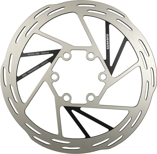 Disque SRAM PACELINE 6 Trous Argent/Noir