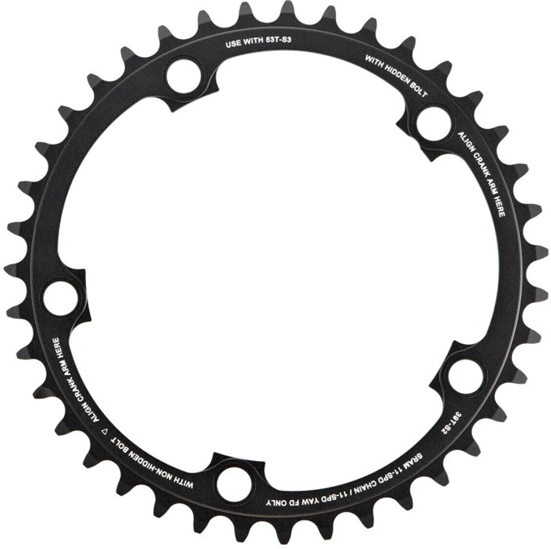 Prato interior/exterior 11V SRAM RIVAL22 X-Glide R 110/130 mm