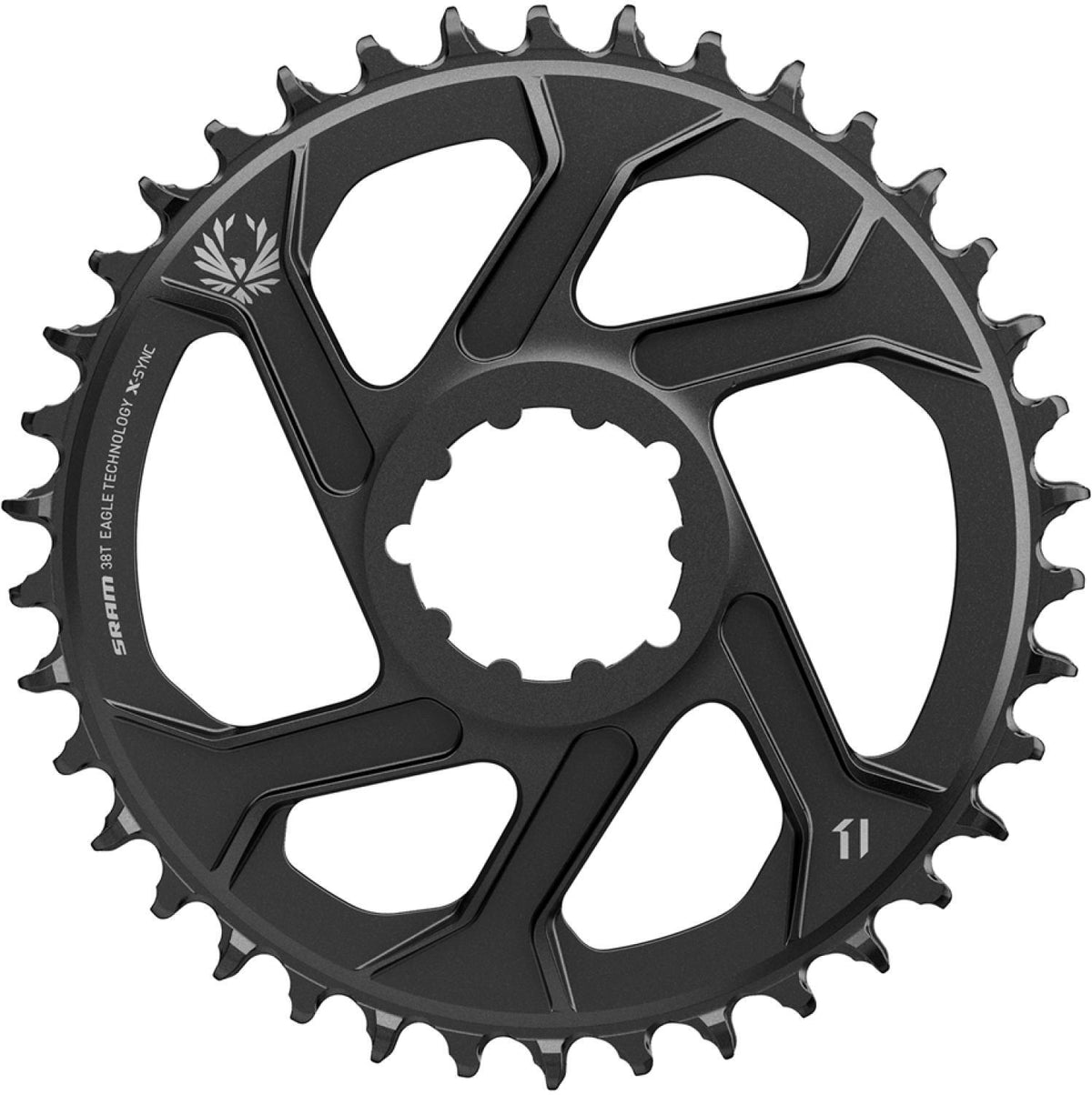 Prato 12V SRAM X-SYNC EAGLE em alumínio preto