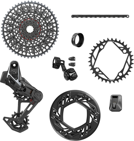 SRAM X0 EAGLE E-MTB 104BCD AXS T-TYPE transmisijas komplekts, 36 zobi, 10/52, USB-C