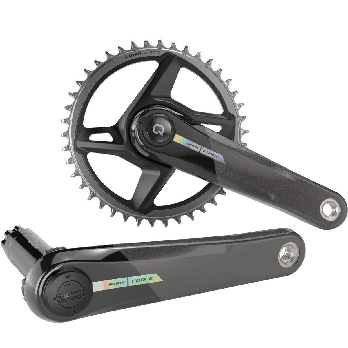 SRAM QUARQ FORCE AXS MY24 1x-kranksæt med wattmåler, 12 gear